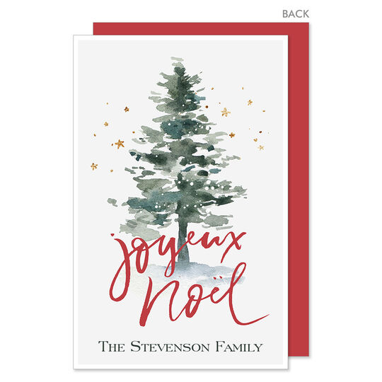 Joyeux Noel Flat Gift Enclosures